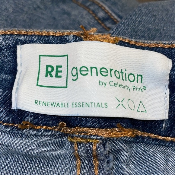NWT Regeneration Celebrity Pink Mid-Rise Cargo Skinny Jeans.  Size 1/25. - Picture 9 of 9